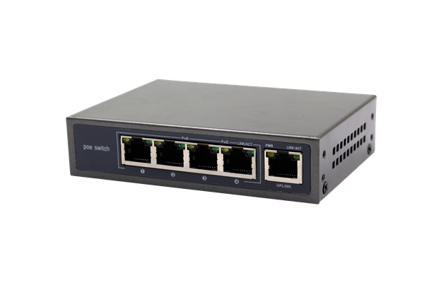 TV401--10/100M Mini 4 ports PoE Switch