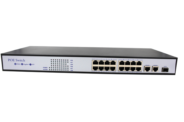 TV1603 --19 Port 10/100 PoE Switch