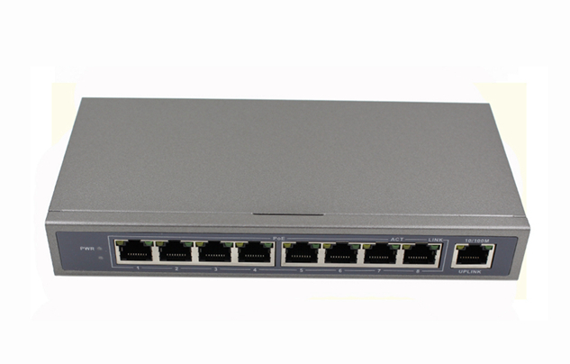 TV801--10/100M 9 ports PoE Switch